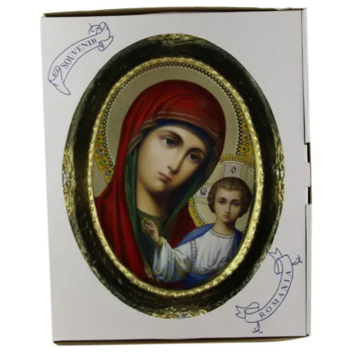 Plachet ipsos oval Isus/Sfanta Maria cu pruncul