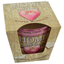 Lumanare parfumata in recipient de sticla - Home sweet home - 2 modele