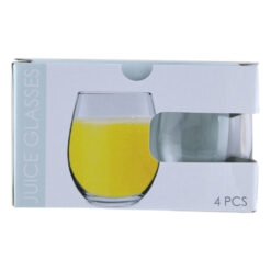 Set 4 pahare juice din sticla 390 ml