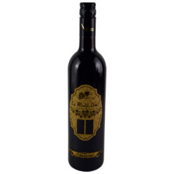 Vin rosu 750 ml "La multi ani! Sanatate!" cu eticheta personalizata din pluta si numere selectabile