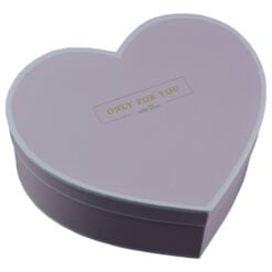 Set 2 cutii cadou in forma de inima - Design cu mesajul "Only for you" - Roz