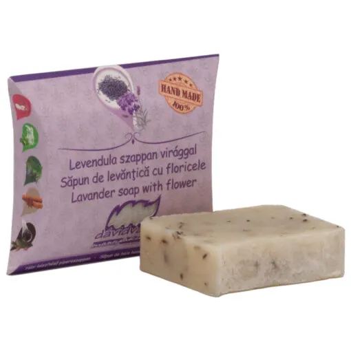Sapun handmade cu floricele de levantica - 70 gr