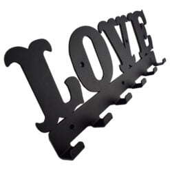 Suport pentru chei din metal Love 44x15 CM