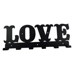 Suport pentru chei din metal Love 44x15 CM