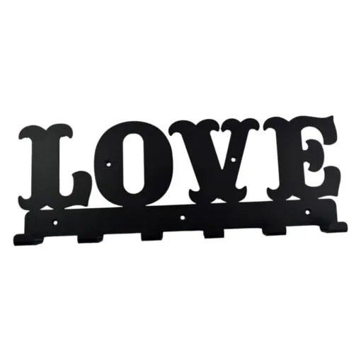 Suport pentru chei din metal Love 44x15 CM
