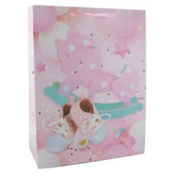 Punga cadou din hartie 31x40 CM - Nou nascuti baietei/fetita