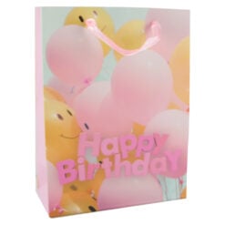 Punga cadou din hartie 18x24 CM - Baloane Happy Birthday