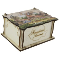 Cutie decorativa din lemn 10x8 CM - Romania
