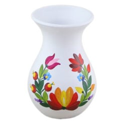 Vaza din ceramica pictat manual 15 CM Flori/Etno