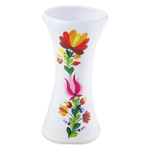Vaza din ceramica pictat manual 27 CM Flori/Etno