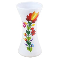 Vaza din ceramica pictat manual 21 CM Flori/Etno
