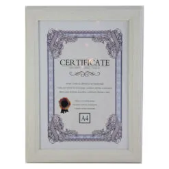 Rama pentru diploma A4 din plastic - Alb