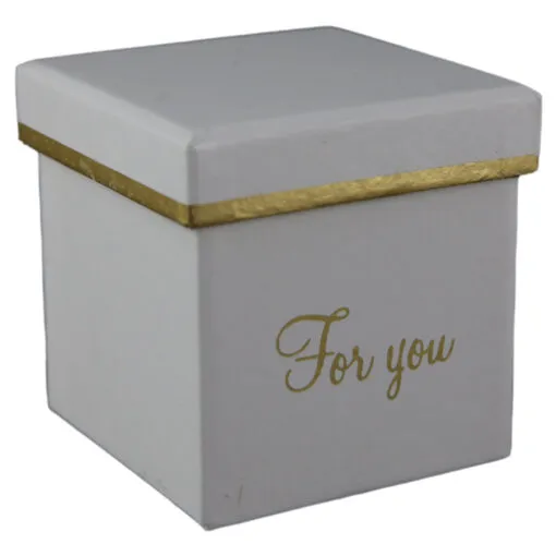 Cutie cadou 8x8 CM "For You" - Se vinde 6 buc/bax