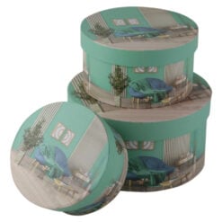 Set 3 cutii rotunde
