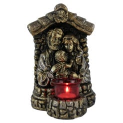 Candela din ipsos Sfanta Familie in Betleem 14x21 CM
