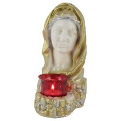 Candela din ipsos Fecioara Maria 10x20 CM