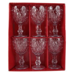 Set 6 pahare din sticla Tiffany