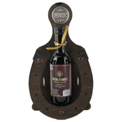 Suport din lemn cu o sticla de vin 200 ml