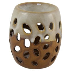 Candela aromaterapie din ceramica cu gauri