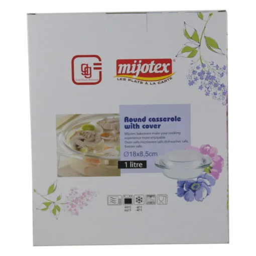 Vas termorezistent cu capac Yena Mijotex 1 L