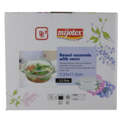 Vas termorezistent cu capac Yena Mijotex 2.5 L