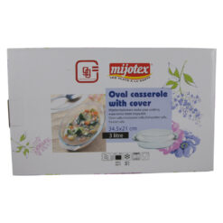 Vas termorezistent cu capac Yena Mijotex 3 L - Oval