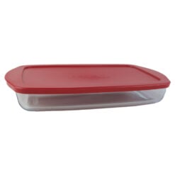 Vas termorezistent cu capac din plastic Borcam 1.95 l