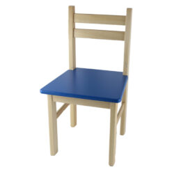 Scaun pentru copii din lemn Rosu/Albastru 29x54 CM