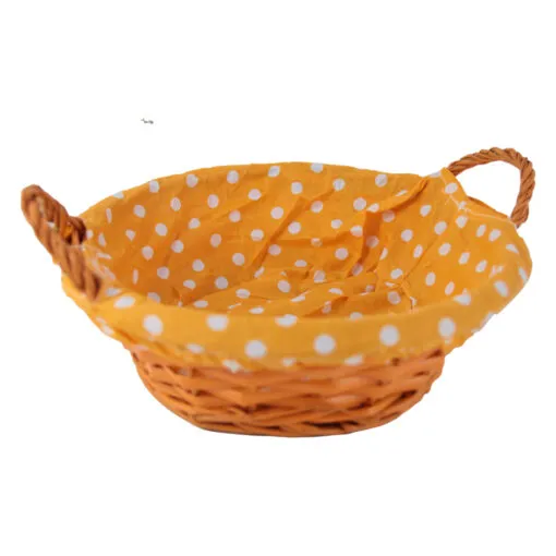 Cos rotund din rachita cu husa 24 CM