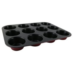 Tava antiaderenta pentru 12 briose/muffin