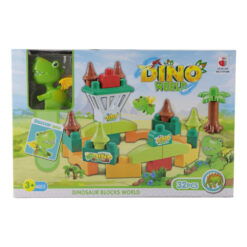Cuburi de construit cu dinosaur "Dino World"