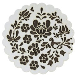 Suport oale traforaj din lemn cu pasare 16 CM