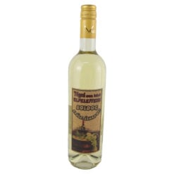 Vin alb 750 ml  "Teged nem lehet elfelejteni... Boldog szuletesnapot" cu eticheta din pluta