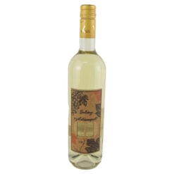 Vin alb 750 ml "Boldog szuletesnapot" cu eticheta din pluta si numere selectabile