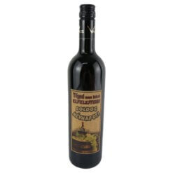 Vin rosu 750 ml "Teged nem lehet elfelejteni... Boldog nevnapot!" cu eticheta din pluta
