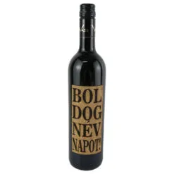 Vin rosu 0.75 ml cu eticheta din pluta "Boldog nevnapot"