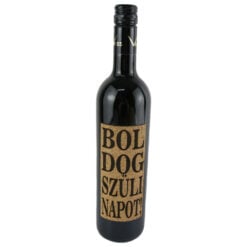 Vin rosu 750 ml "Boldog szulinapot!"cu eticheta din pluta