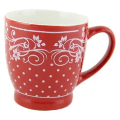 Cana ceramica cu design dantelat 200 ml