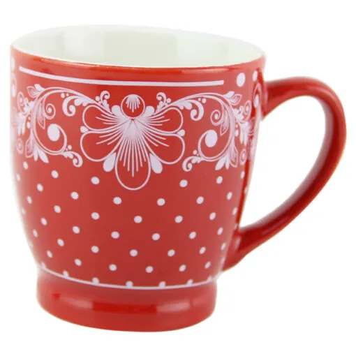 Cana ceramica cu design dantelat 200 ml