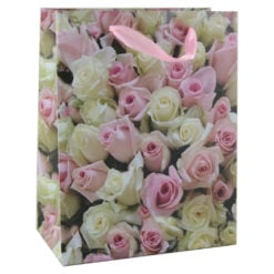 Punga cadou din hartie 18?23 CM - Design trandafiri
