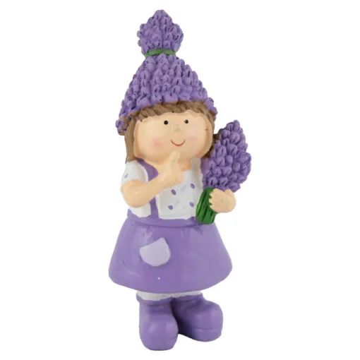 Figurina Baiat/Fata Lavanda din rasina 11 CM