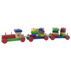 Tren geometric din lemn