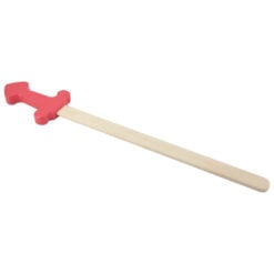 Sabie din lemn cu maner colorat 60 CM