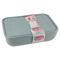 Set 2 cutii pentru depozitare alimente din plastic 3 L/4.5 L