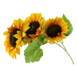 Buchet artificial Floarea soarelui cu 3 fire 90 CM