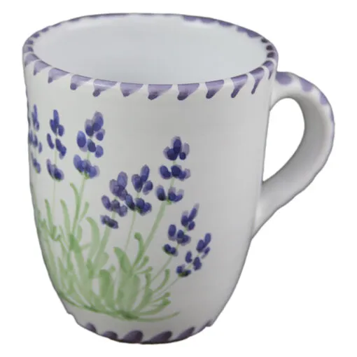 Cana ceai din ceramica pictata manual 10 CM - Lavanda