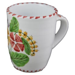 Cana ceai din ceramica pictata manual 10 CM - Flori de camp