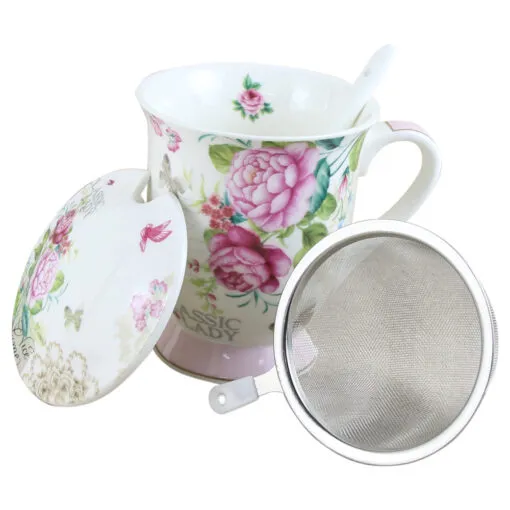 Cana ceramica cu infuzor metalic