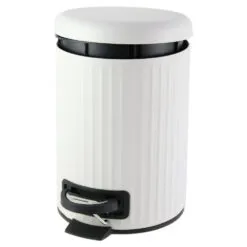 Cos de gunoi cu pedal din metal si plastic 17x25 CM