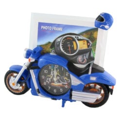 Ceas de masa cu rama foto Motocicleta din plastic 27x20 CM